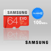 SAMSUNG 64GB UHS-I Plus EVO CLASS 10 U3 4K Without ADAPTOR 100R/60W MB-MC64G