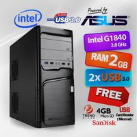 Powerd By ASUS PC Celeron G1840 Dual Core / 2GB RAM