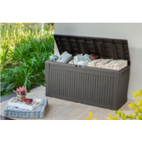 Keter Comfy Garden Storage Box (Espresso Brown)