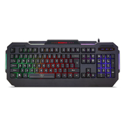 Rainbow Backlit Gaming Keyboard, Anti Ghosting Keys, Usb Interface