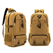 60L Backpack A Spacious Trekking and Camping Companion in Khaki