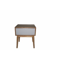 Annika Scandinavian Side Table with Drawer - Grey