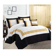 10 Piece Comforter And Sheets Set Queen Gold
