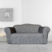 2 Seater Print Signature Grey Sofa Cover by Sure Fit