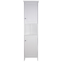 Dignity Tall Corner Cupboard with 2 Doors in WHITE