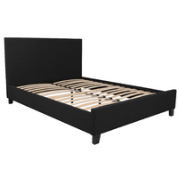 Debut Upholstered Queen Bed in Black
