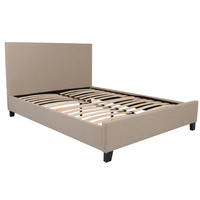 Debut Upholstered Queen Bed in Light Brown