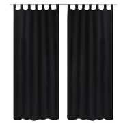 2 pcs Micro-Satin Curtains with Loops   