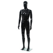 Male mannequin with a glass base Black 