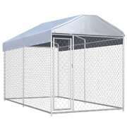  Outdoor Dog Kennel with Canopy Top