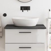 Bathroom Countertop Dark Grey - Treated Solid Wood