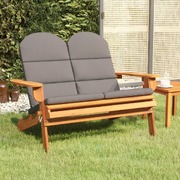 Natural Comfort: Acacia Wood Garden Chair with 126 cm Cushions