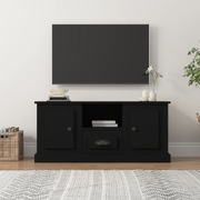 Black Engineered Wood TV Cabinet for a Stylish Home