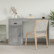 Grey Sonoma Engineered Wood Desk with Drawer