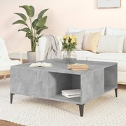 A Contemporary Concrete Grey Engineered Wood Coffee Table