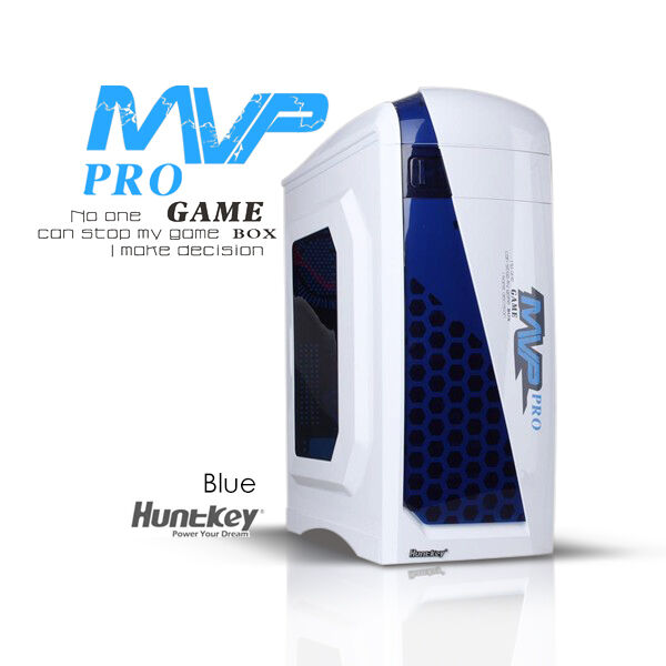 Huntkey MVP Pro Gaming computer chassis  Blue No PSU Included. Afterpay  zipPay