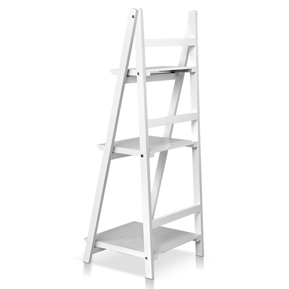 Wooden Ladder Display Storage Shelf White Afterpay zipPay zipMoney