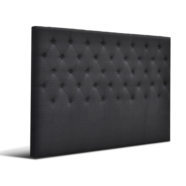 King Size Upholstered Fabric Headboard - Charcoal