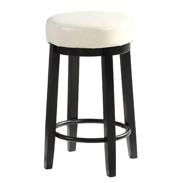 2x 75cm Swivel Bar Stool Kitchen Stool Wood Barstools Dining Chair Cream