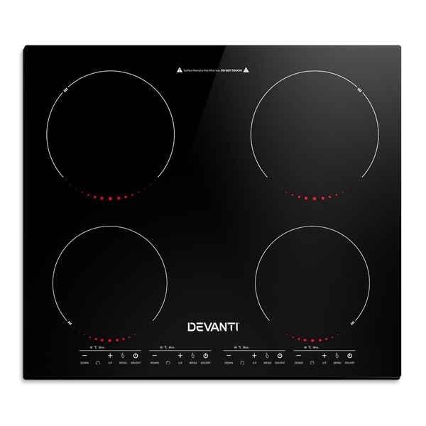 5 Star Chef Ceramic Electric Induction Cook Top Stove Black