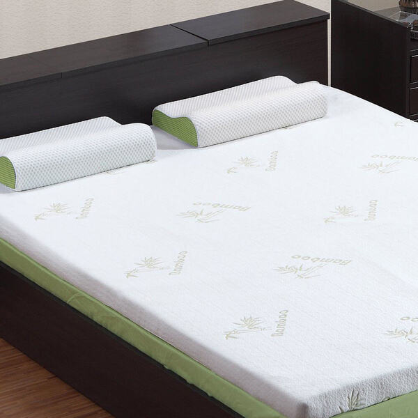 8cm Thickness Cool Gel Memory Foam Mattress Topper Bamboo Fabric Queen
