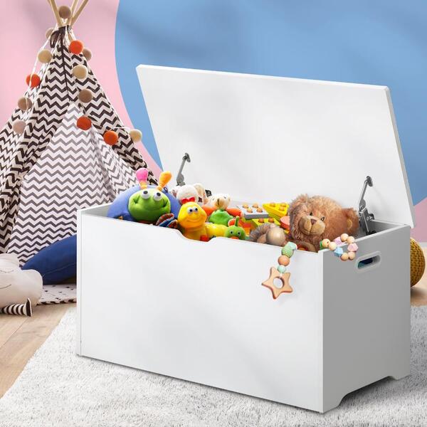 Magical Marvels A Whimsical Wooden Toy Box for Children's Room