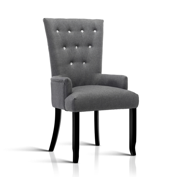 Cayes French Provincial Dining Chair - Grey