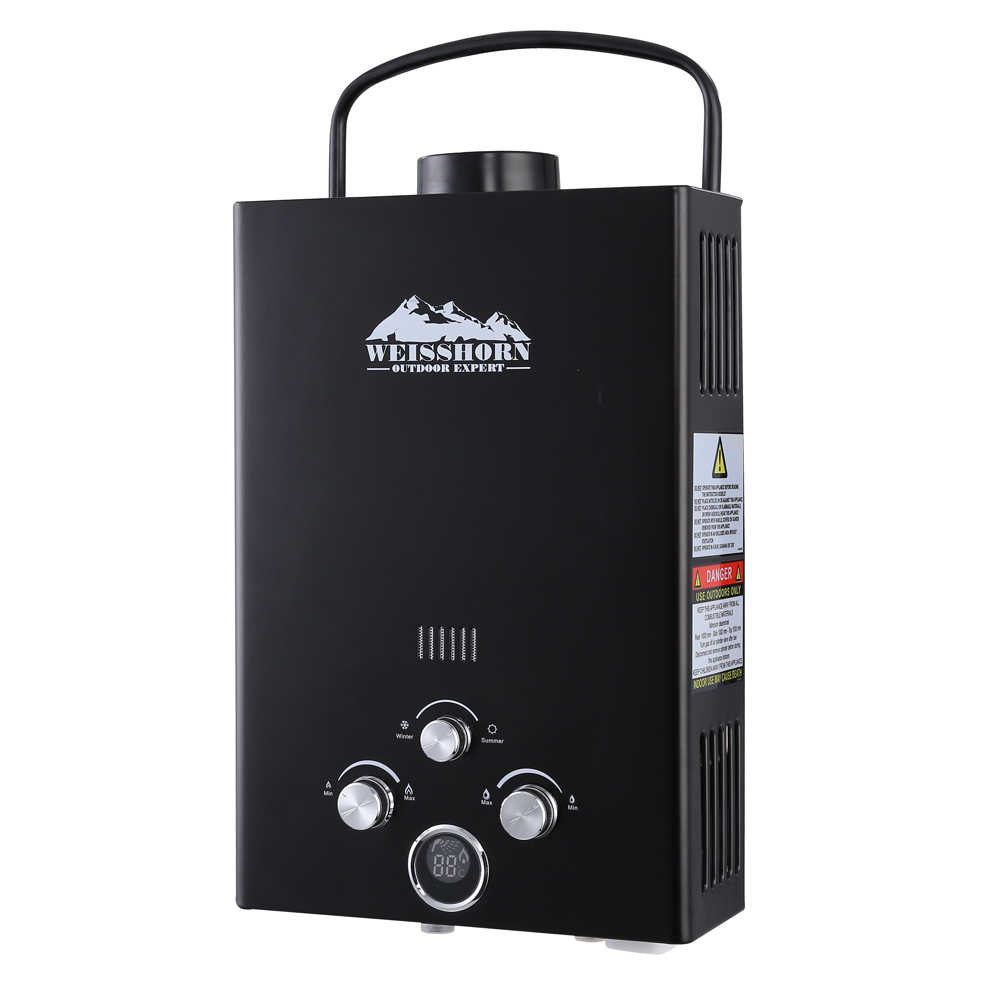 WEISSHORN Gas Hot Water Heater Portable Shower Camping LPG Ou. Afterpay |  zipPay | zipMoney | Oxipay