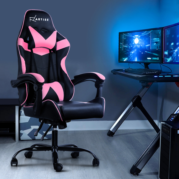 Pink gaming clearance chair afterpay