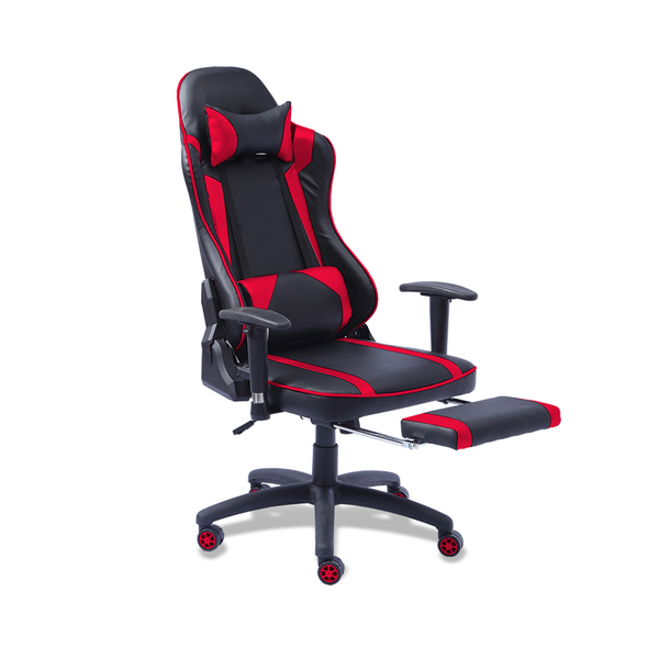 Executive Gaming Office Chair Racing Computer PU Leather Recliner Red