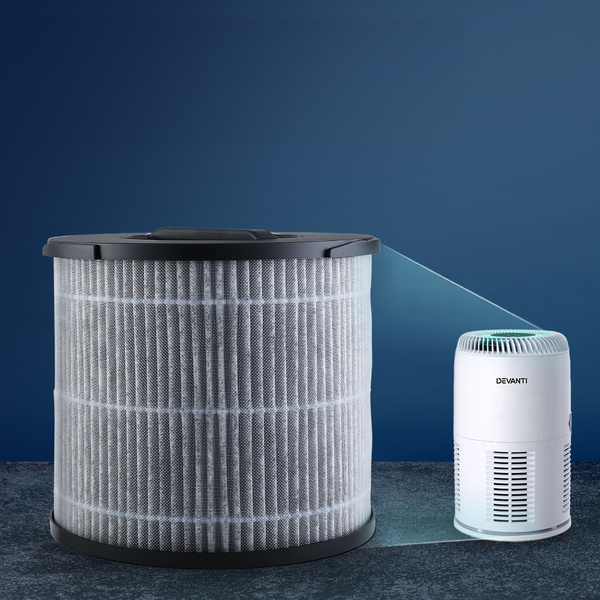 Air Purifier Desktop Replacement Filter Purifiers HEPA Carbon 3 Layer