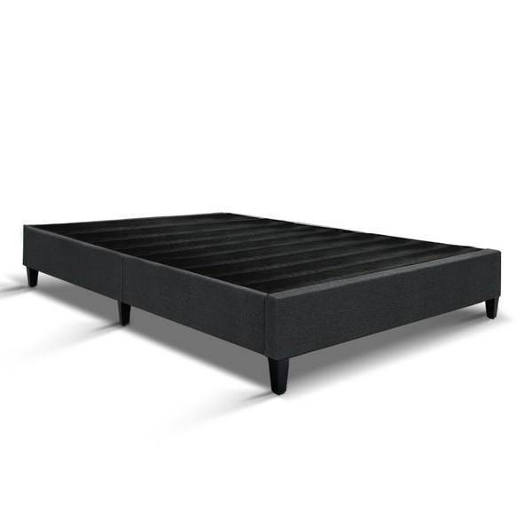  Bed Base Double Size Frame Fabric Charcoal