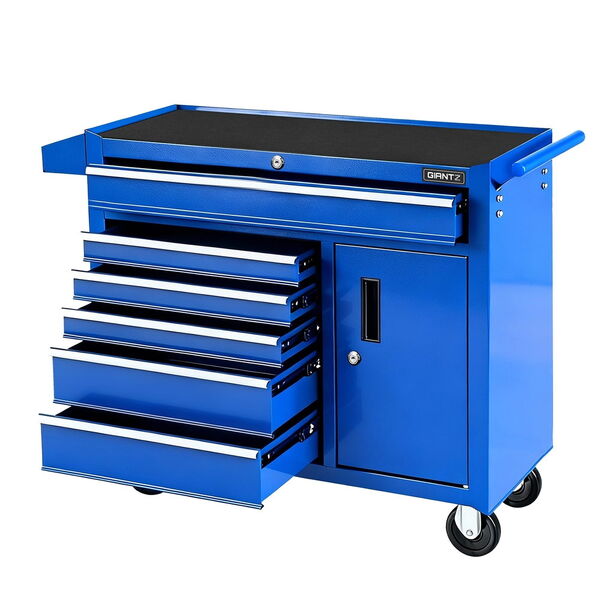 6 drawer tool chest trolley cabinet cart toolbox storage organiser wheels