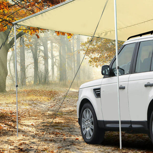 2.5x3M Car Side Awning Extension Roof Rack Covers Tents Shades Camping