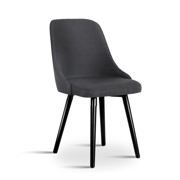 Linen fabric Dining Chair x 2
