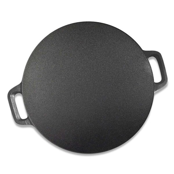 37Cm Cast Iron Induction Crepes Pan Baking Cookie Pancake Pizza