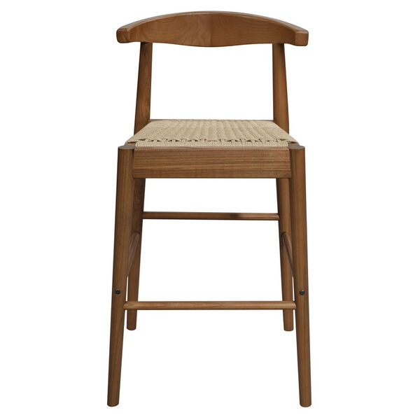 Arden Solid Oak Loom Kitchen Counter Stool Almond Elegant