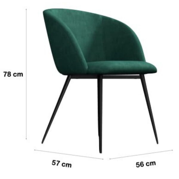 Teal Velvet Dining Chair Set of 2 Afterpay zipPay zipMoney
