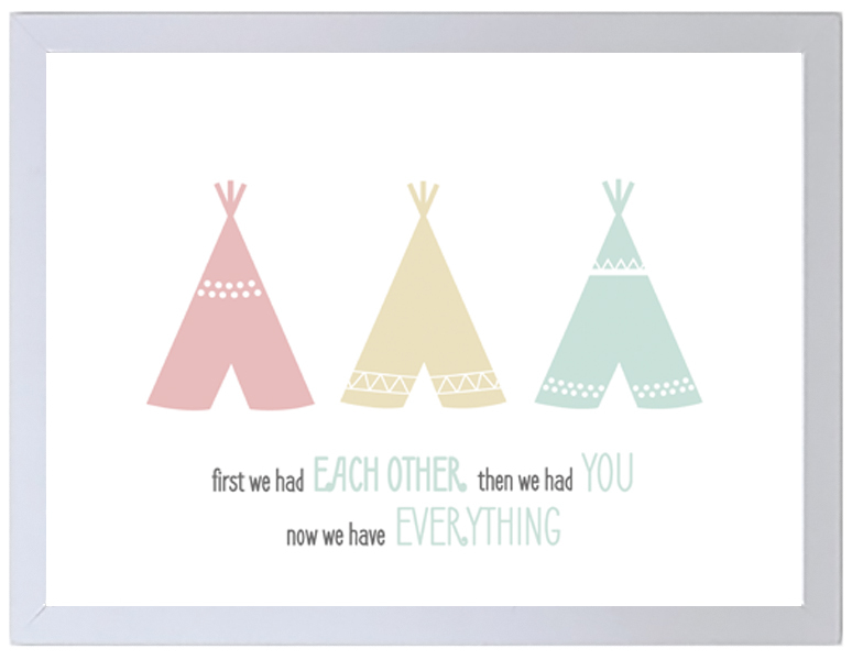 First We Had Each Other Then You Now Have Everything First We Had Each Other Then You Now Have Everything Red Yellow Blue 297 X 420mm No Frame