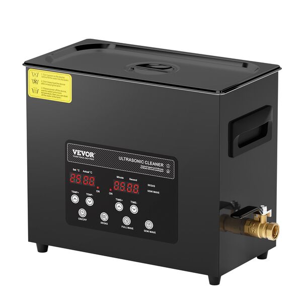 6L Ultrasonic Cleaner 180W Digital Cleaning Machine with Heater Timer