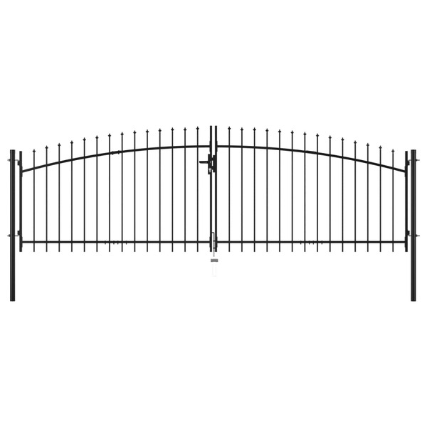Double Door Fence Gate with Spear Top  M