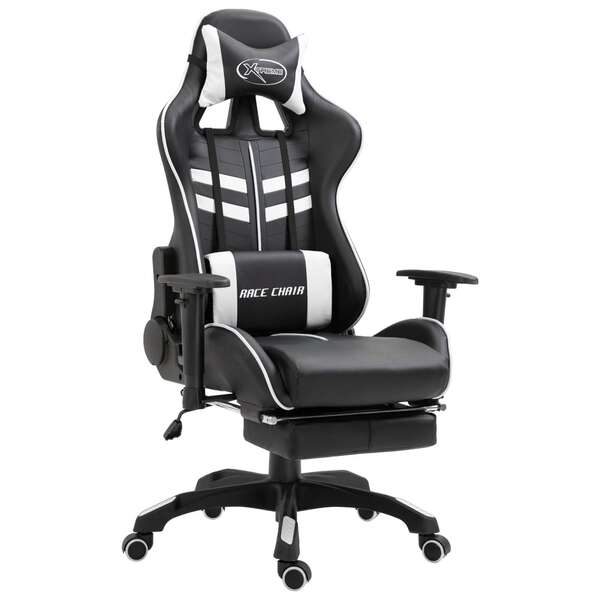 Gaming Chair with Footrest White Afterpay zipPay zipMoney