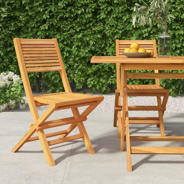 Teakwood Duo Folding Garden Chairs Set Afterpay zipPay zipMoney