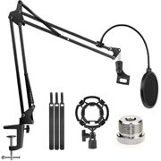 Microphone Radio Broadcasting Stand With 3/8T O 5/8 Screw Adapter