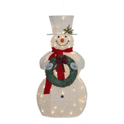 White Christmas Snowman with Lights 150cm