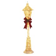 Christmas Lamp Post with Lights 150cm