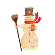 Christmas Snowman Display with Lights  150cm