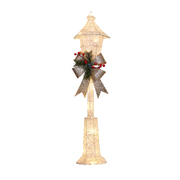 Christmas Lamp Post with Lights  90cm