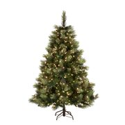7.5ft Elegant Christmas Tree with Lights Carolina Pine