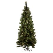 7.5ft Christmas Tree with Lights  Slimline Carolina Pine